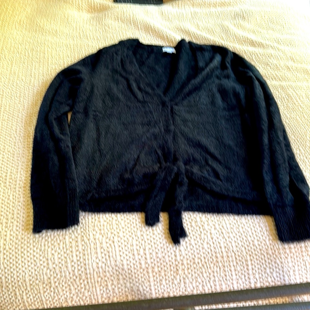 Black tie sweater
